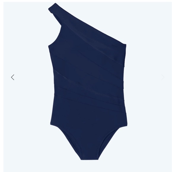 Summersalt Sidestroke Navy Blue One Piece Swimsuit Size 14 - Picture 2 of 9